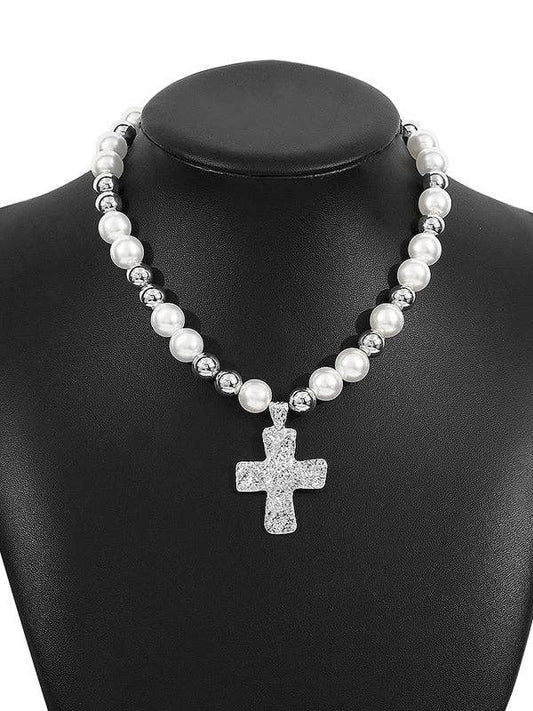 Geometric Necklaces Accessories: SILVER / One_size