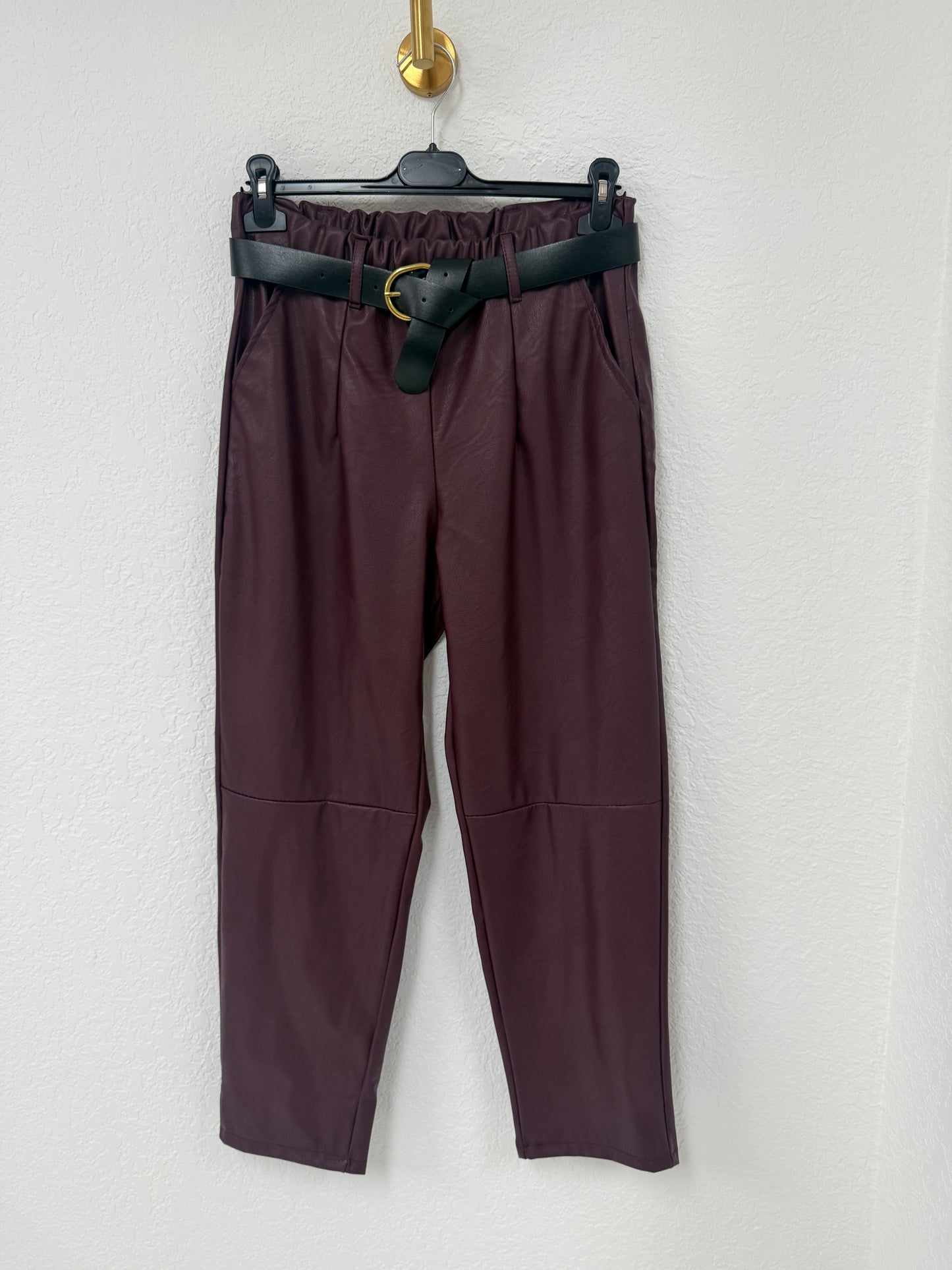 Faux Italian Leather Pants