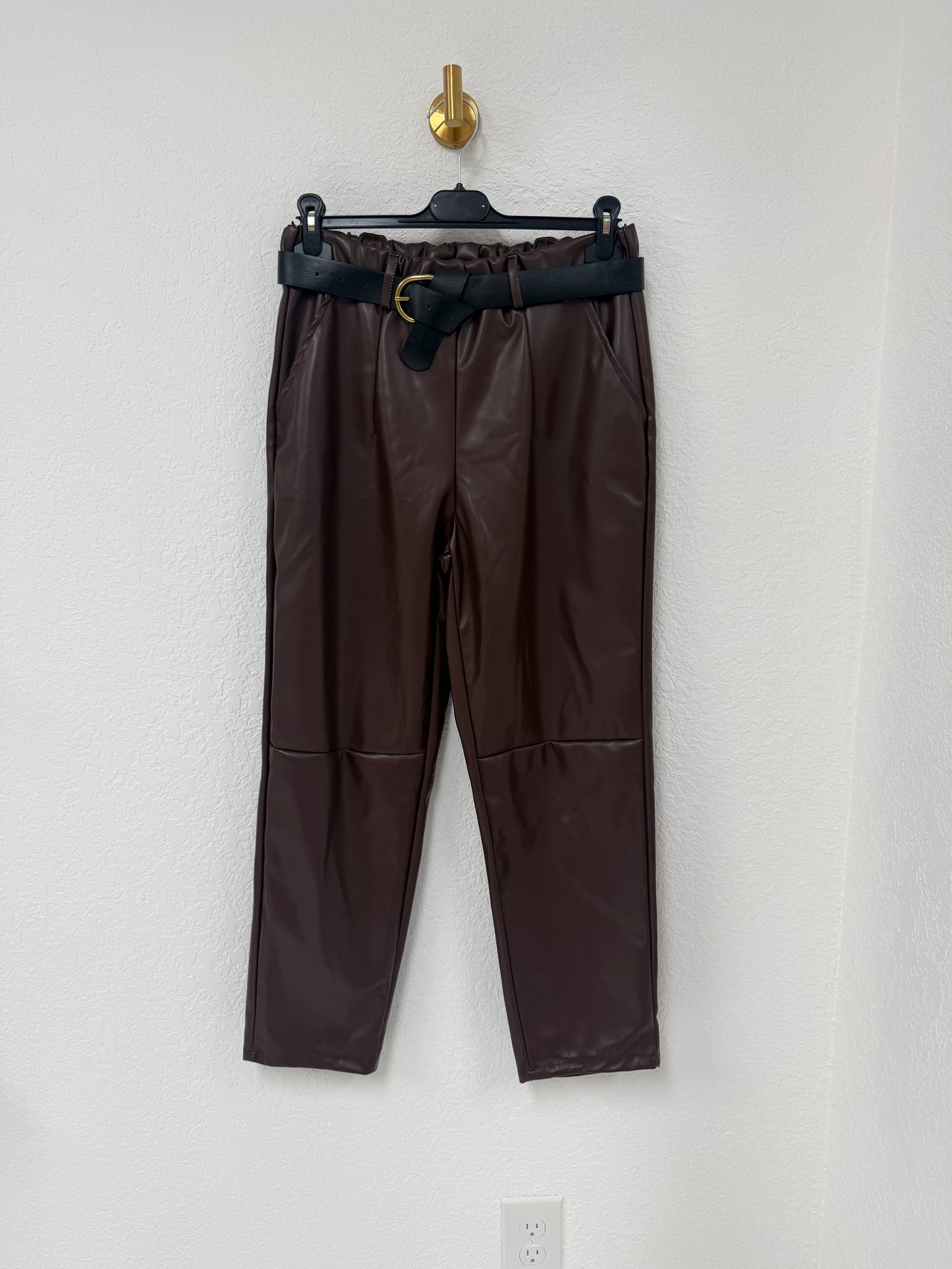 Faux Italian Leather Pants
